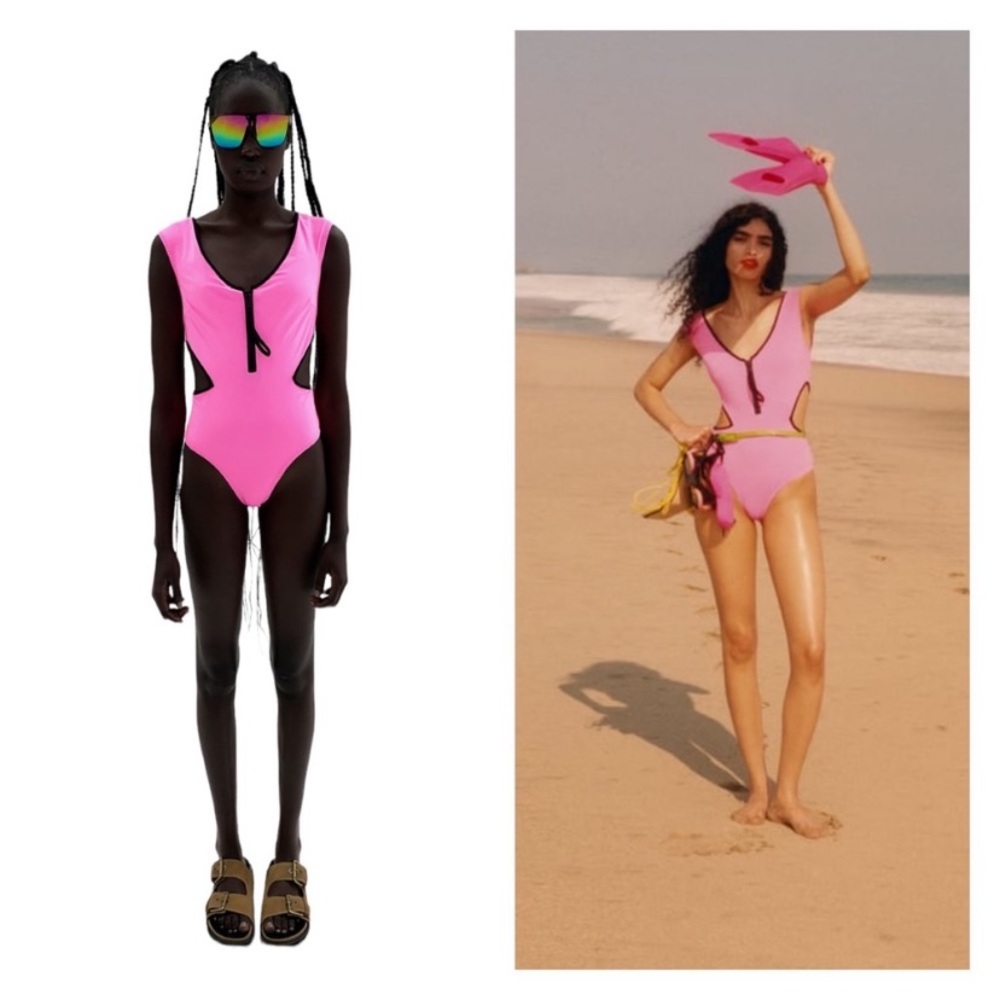 ZARA NEW Neon Swimsuit 🌞